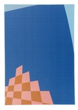 Artist: WICKS, Arthur | Title: Blue expandable | Date: 1968 | Technique: screenprint, printed in colour, from multiple stencils