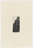 Artist: Anceschi, Eros. | Title: not titled ['Rockface, Mt. Buffalo'] | Date: 1989 | Technique: etching, printed in black ink, from one plate