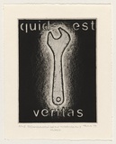 Artist: Harding, Richard. | Title: (Re)construction for the metaphysically minded | Date: 1999, November | Technique: etching and aquatint, printed in black ink, from one plate; penciled additions