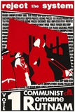 Artist: Cullen, Gregor. | Title: Reject the system. | Date: 1982 | Technique: screenprint, printed in colour, from two stencils