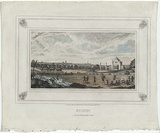 Artist: Carmichael, John. | Title: Sydney from the Parramatta Road. | Date: 1829 | Technique: engraving, printed in black ink, from one copper plate; hand-coloured at a later date