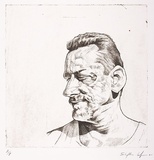Artist: Lopes, Steve. | Title: Immigrant | Date: 2001 | Technique: etching, printed in black ink, from one plate