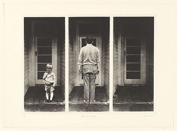 Artist: EWINS, Rod | Title: Father of the Man. | Date: 1984, August | Technique: photo-etching and aquatint, printed in black ink, from one plate