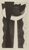 Artist: Lincoln, Kevin. | Title: Vase and fruit | Date: 1989 | Technique: lithograph, printed in black ink, from one stone