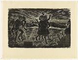 Artist: White, Susan Dorothea. | Title: Thelma of Wilcannia | Date: 1983 | Technique: woodcut, printed in black ink, from one block