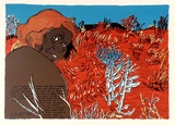 Artist: Gee, Angela. | Title: Sand dune, Uluru | Date: 1987 | Technique: screenprint, printed in colour, from multiple stencils | Copyright: Courtesy of Angela Gee