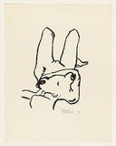 Title: not titled [female nude reclining] | Date: 1968 | Technique: screenprint, printed in black ink, from one stencil