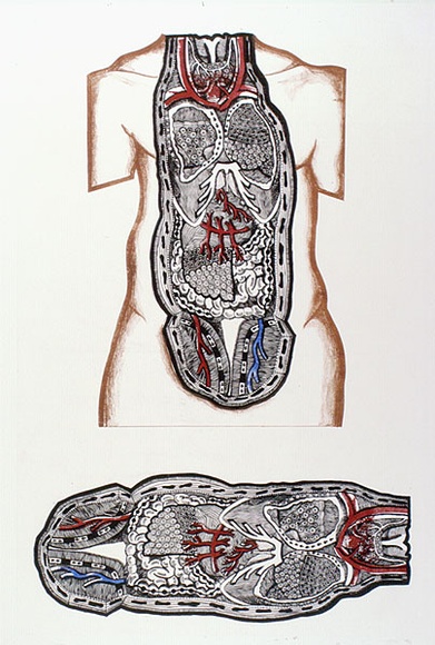Artist: HANRAHAN, Barbara | Title: not titled | Date: 1966 | Technique: lithograph, printed in colour, from four plates