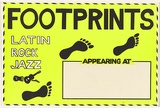 Artist: Morrow, David. | Title: Footprints. Latin, Rock, Jazz. | Date: 1980 | Technique: screenprint, printed in colour, from two stencils