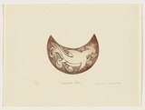 Artist: Nawakie, Robert. | Title: Hammerhead Totem. | Date: 2006 | Technique: etching, printed in brown ink, from one plate