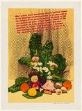 Artist: Robertson, Toni. | Title: Still life with overtones | Date: 1977 | Technique: screenprint, printed in colour, from multiple stencils | Copyright: © Toni Robertson