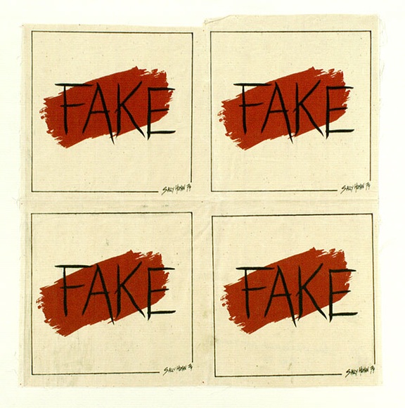 Artist: LITTLE, Colin | Title: 'Fake, Sally Human' | Date: 1974 | Technique: screenprint, printed in colour, from multiple stencils