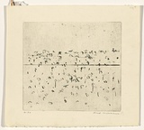 Artist: WILLIAMS, Fred | Title: Lysterfield landscape. Number 1 | Date: 1965-66 | Technique: etching, engraving and drypoint, printed in black ink, from one copper plate | Copyright: © Fred Williams Estate