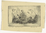 Artist: McCulloch, Alan. | Title: Card players | Date: 1936 | Technique: drypoint printed with plate-tone