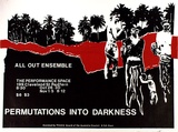 Artist: MERD INTERNATIONAL | Title: Poster: All out ensemble. Permutations into darkness | Date: 1984 | Technique: screenprint