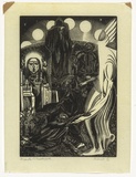 Artist: Medworth, Frank. | Title: Endros II? Esdras II? | Technique: wood-engraving, printed in black ink, from one block