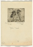 Artist: Cilento, Margaret. | Title: Gum trees. | Date: 1952 | Technique: drypoint, printed in black ink with plate-tone, from one  plate