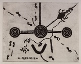 Artist: Tjapaltjarri, Clifford Possum. | Title: not titled [Men's love story ?] | Date: 1994 | Technique: etching, printed in black ink, from one plate