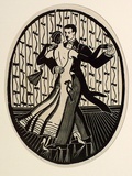 Artist: Huntley, Isabel. | Title: Twentieth century blues | Date: 1932 | Technique: linocut, printed in black ink, from one block | Copyright: © Estate of Isabel Huntley, Douglas Huntley
