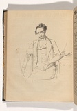 Artist: NICHOLAS, William | Title: The poet (Samuel Prout Hill) | Date: 1847 | Technique: pen-lithograph, printed in black ink, from one plate