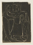 Title: Native dancer | Date: 1953 | Technique: screenprint, printed black ink, from one stencil; pencil on verso