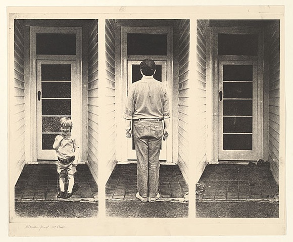 Artist: EWINS, Rod | Title: Father of the Man. | Date: 1984, August | Technique: photo-etching and aquatint, printed in black ink, from one plate Artist: EWINS, Rod | Title: Father of the Man. | Date: 1984, August | Technique: photo-etching and aquatint, printed in black ink, from one plate