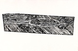 Artist: GUDTHAYKUDTHAY, Philip | Title: Lizard | Date: c.1993 | Technique: linocut, printed in black ink, from one block | Copyright: © Philip Gudthaykudthay. Licensed by VISCOPY, Australia
