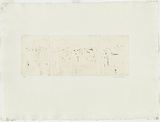 Artist: WILLIAMS, Fred | Title: Canberra triptych. | Date: 1970 | Technique: drypoint, printed in sepia ink, from three copper plates | Copyright: © Fred Williams Estate
