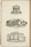 Artist: Ham Brothers. | Title: Hall of Commerce, Melbourne, Hermitage stores, Upper Glenelg and Offices of Mess.rs Bear & Son, Queen st Melbourne. | Date: 1851 | Technique: engraving, printed in black ink, from multiple plates