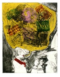 Artist: HANRAHAN, Barbara | Title: Beauty and wowsers. | Date: 1964 | Technique: etching, printed in colour, with plate-tone, from one  plate