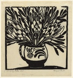 Artist: PRESTON, Margaret | Title: Protea | Date: 1925 | Technique: woodcut, printed in black ink, from one block | Copyright: © Margaret Preston. Licensed by VISCOPY, Australia