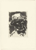 Artist: Lee, Graeme. | Title: Man in a hat IX | Date: 1996, May | Technique: etching, printed in black ink, from one plate