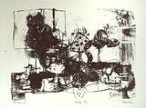 Artist: Grieve, Robert. | Title: Still life [illeg] | Date: 1983 | Technique: lithograph, printed in black ink, from one stone