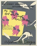 Title: Art and Craft Exhibition - Sydney University Settlement Auxiliary. | Date: 1977 | Technique: screenprint, printed in colour, from six stencils,