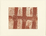 Artist: LONG AKEMARR, Roley | Title: not titled | Date: 2001 | Technique: etching and aquatint, printed in ochre ink, from one plate