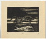 Artist: SELLBACH, Udo | Title: Fall | Date: 1965 | Technique: etching and aquatint printed in black ink, from one plate