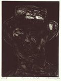 Artist: Lee, Graeme. | Title: Man in a hat II | Date: 1995, December | Technique: etching, printed in black ink, from one plate