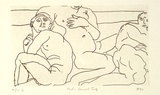 Artist: Furlonger, Joe. | Title: Palm Beach suite (no.11) | Date: 1990 | Technique: etching, printed in black ink, from one plate