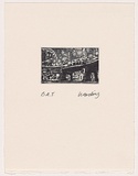 Artist: Harding, Nicholas. | Title: Untitled (Central Railway). | Date: 2002 | Technique: open-bite and aquatint, printed in black ink, from one plate