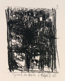 Artist: Halpern, Stacha. | Title: not titled [Paris scene] | Date: 1965, November | Technique: lithograph, printed in black ink, from one stone [or plate]