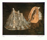 Artist: GRIFFITH, Pamela | Title: The helmet shell | Date: 1981 | Technique: etching, printed in black ink, from one plate | Copyright: © Pamela Griffith