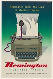 Artist: Bainbridge, John. | Title: Poster: Remington electric typing: Remington takes the lead in electric typing. | Date: (1957) | Technique: photo-lithograph