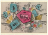 Artist: KING, Grahame | Title: Fragment a la Sartie I | Date: 1986 | Technique: lithograph, printed in colour, from five stones [or plates]