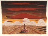 Artist: Bowen, Dean. | Title: The lone chimney | Date: 1990 | Technique: lithograph, printed in colour, from multiple stones
