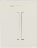 Artist: Burn, Ian. | Title: Diagram for a mirror piece / side plan | Date: 1967 | Technique: photocopy sheet
