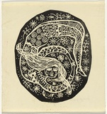 Artist: HANRAHAN, Barbara | Title: not titled | Date: 1962 | Technique: linocut, printed in black ink, from one block