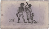 Artist: Carmichael, John. | Title: Male and female black natives. | Date: 1838-39 | Technique: engraving, printed in black ink, from one copper plate