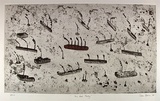 Artist: Bowen, Dean. | Title: The red factory | Date: 1988 | Technique: etching, printed in black ink, from one plate