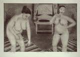 Artist: Loder, Liz. | Title: Early morning | Date: 1984 | Technique: soft ground and hardground-etching, aquatint and drypoint, printed in black ink with plate-tone, from one plate