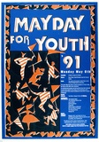 Artist: Inkahoots Ltd. | Title: May Day For Youth '94 | Technique: screenprint, printed in colour, from multiple stencils